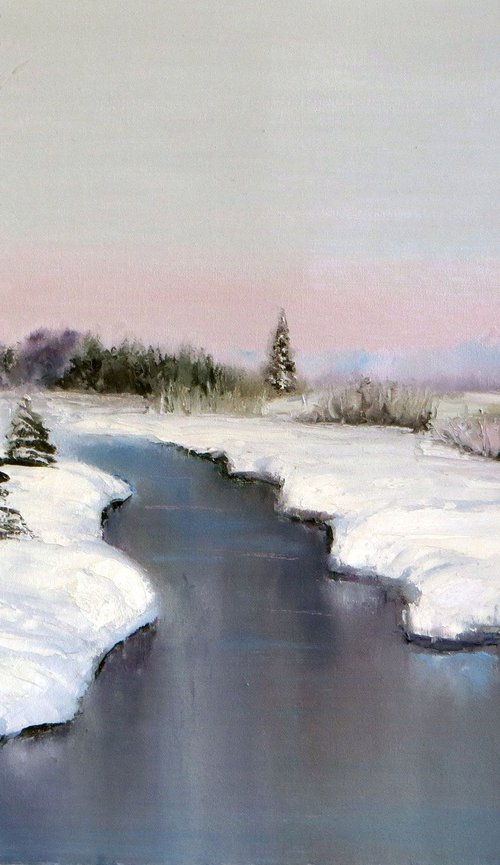 Winter landscape by Elena Lukina