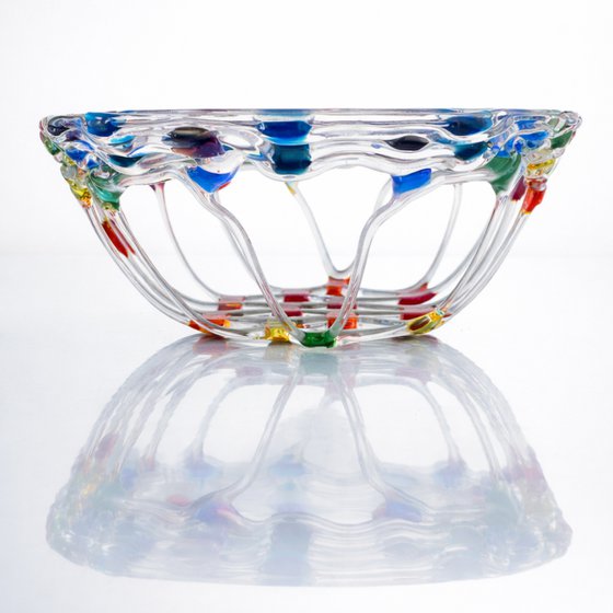 Confetti Fused Glass Bowl