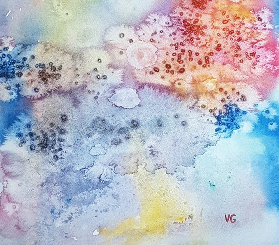 "Delicate" Abstract Watercolor Painting
