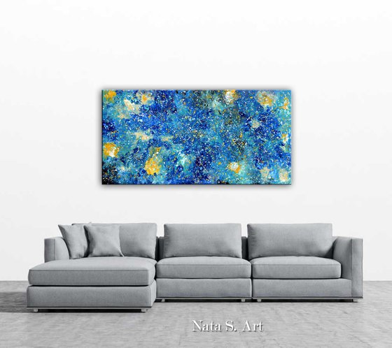 Blue Abstract - Large Abstract Painting