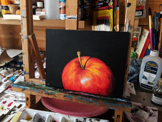 "Honeycrisp Apple"  (Original Oil Painting)