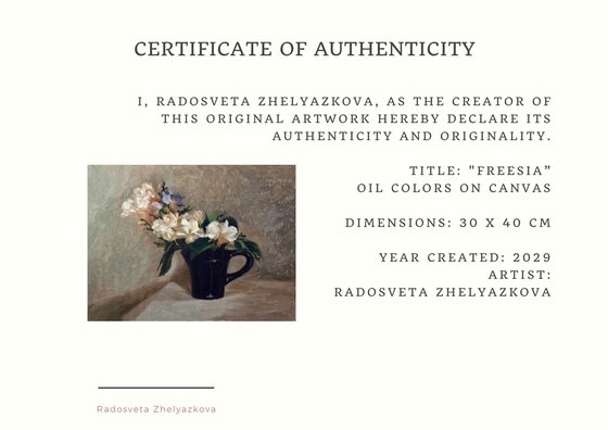 Freesias and Gardenias