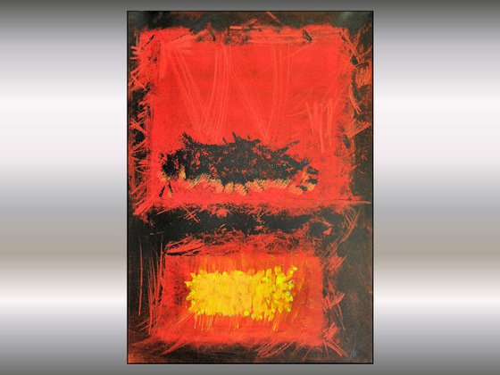 Abstract Experience 4  - abstract acrylic painting on paper wall art modern art FREE SHIPPING