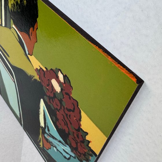 Painting "Man Goes on a Date"