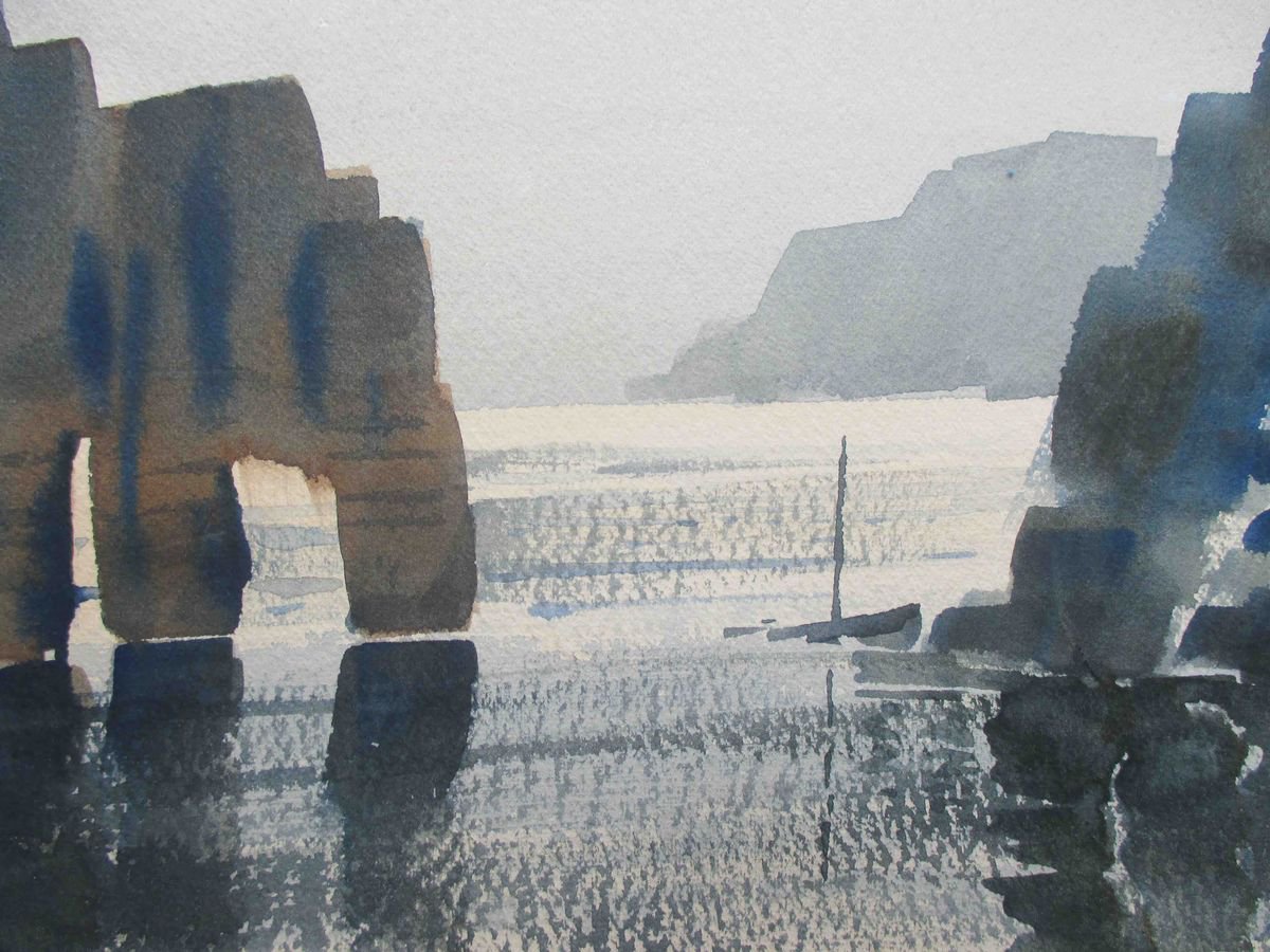 Cornish Coastal Scene by Ray Mcsharry