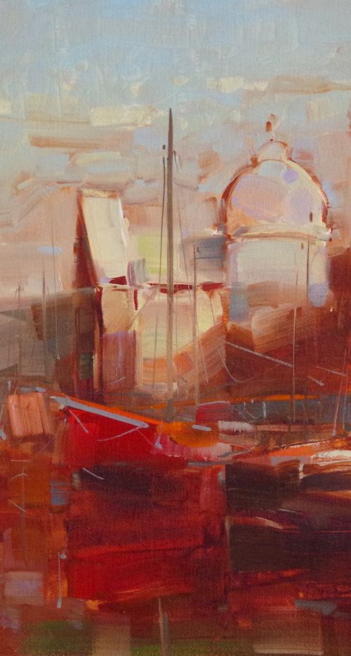 Venice, Cityscape Original oil painting  Handmade artwork One of a kind by Vahe Yeremyan