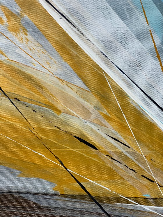 Lightness of blue and ochre