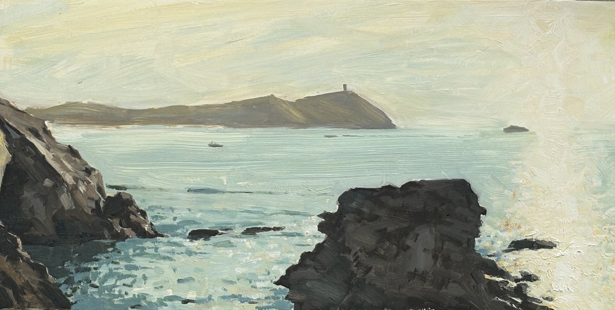 Sunset Over Stepper Point By Louise Gillard, 16 X 8, Artwork For Sale On Artfinder