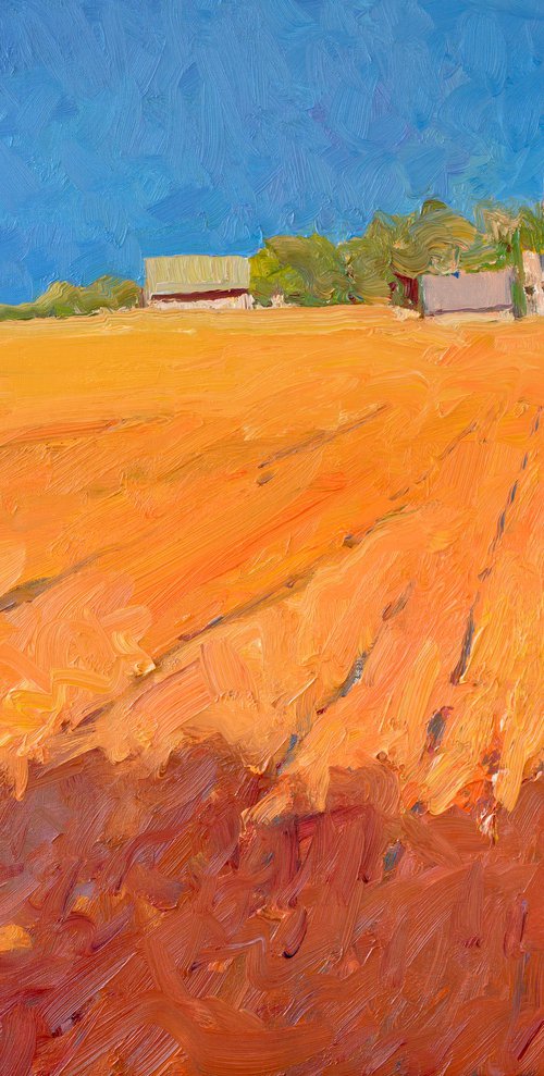 Farmland in Midwest, Evening by Suren Nersisyan