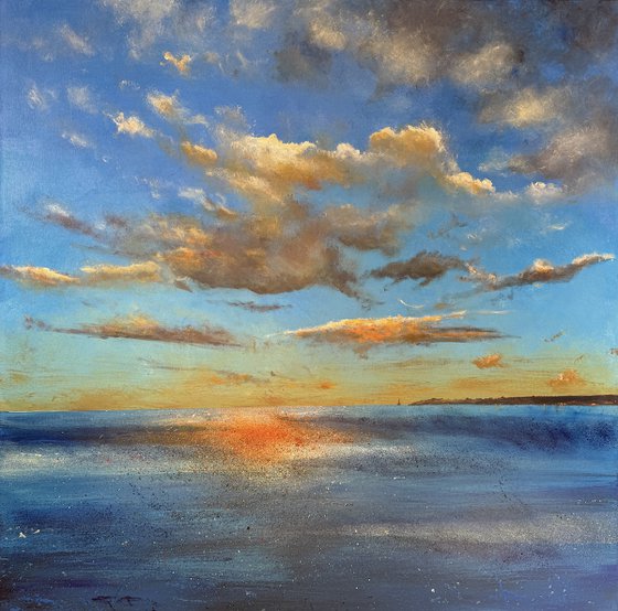 Big Sky Evening Sea