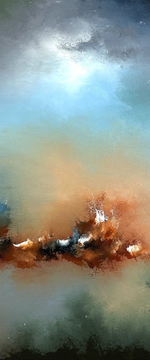 One Day In Time - Abstract - 61cm x 61cm by Jonesy
