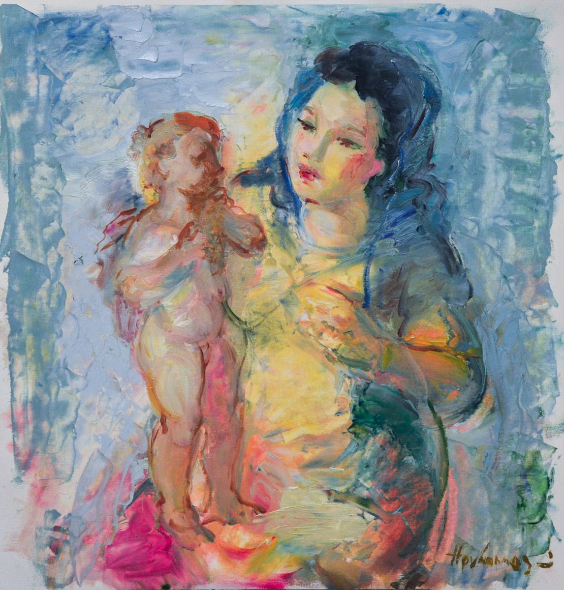 Madonna and child by Hovhannes Haroutiounian
