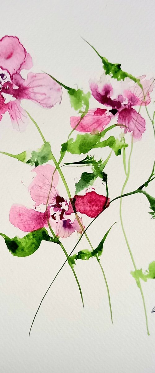 Little pink florals by Kovács Anna Brigitta