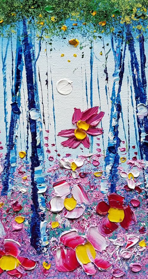"Misty Woods & Flowers in Love" by Phil Broad