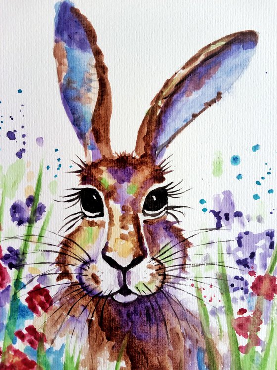 Hare and Flowers