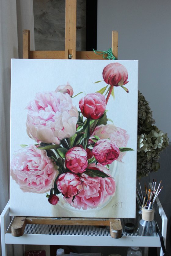 Peonies and buds