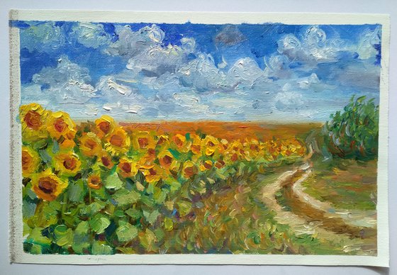 Sunflower landscape