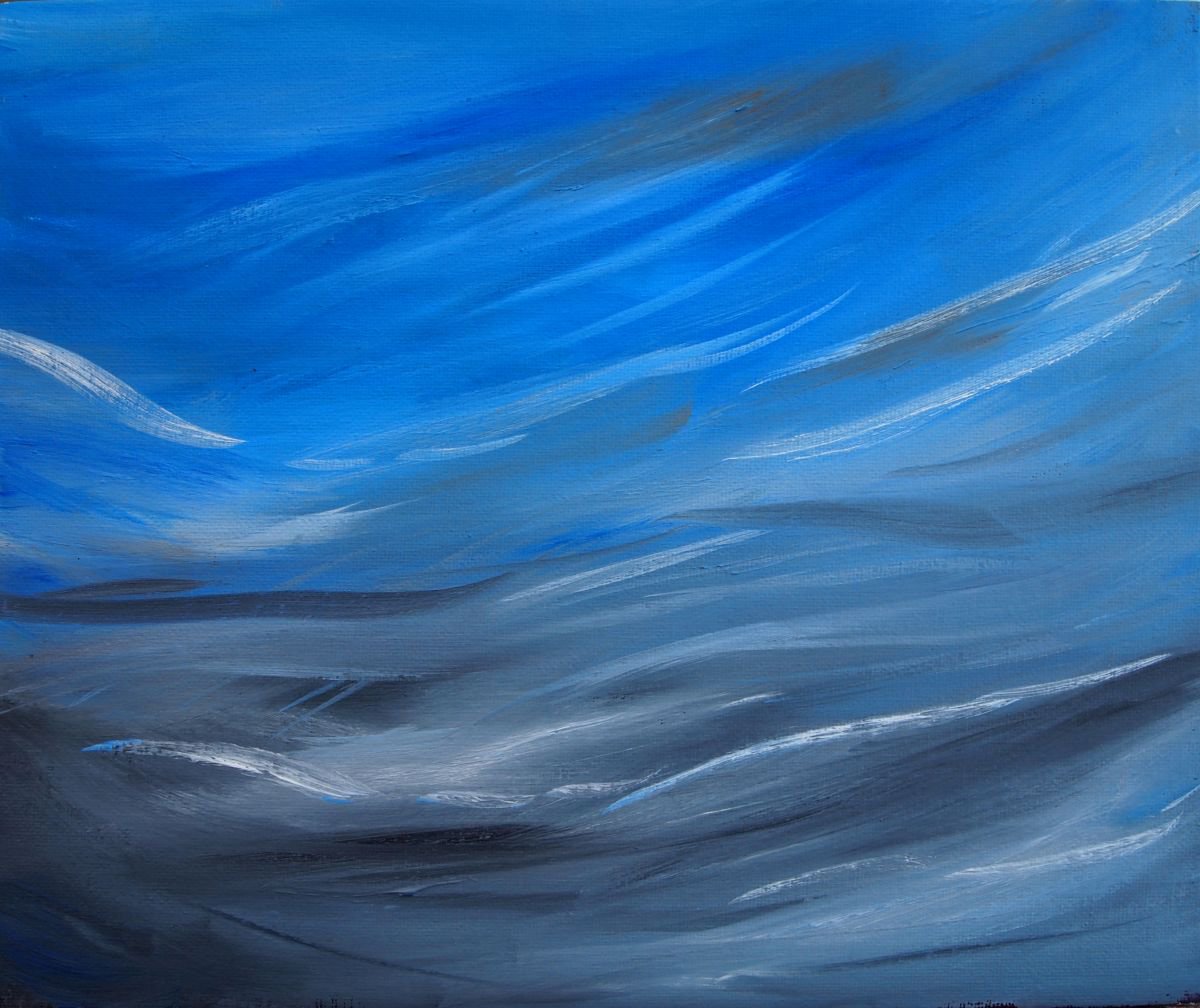 Abstract Sea and Sky by Kitty Cooper
