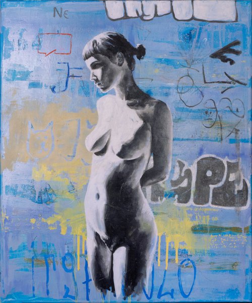 Blue hour - female nude by Lisa Braun