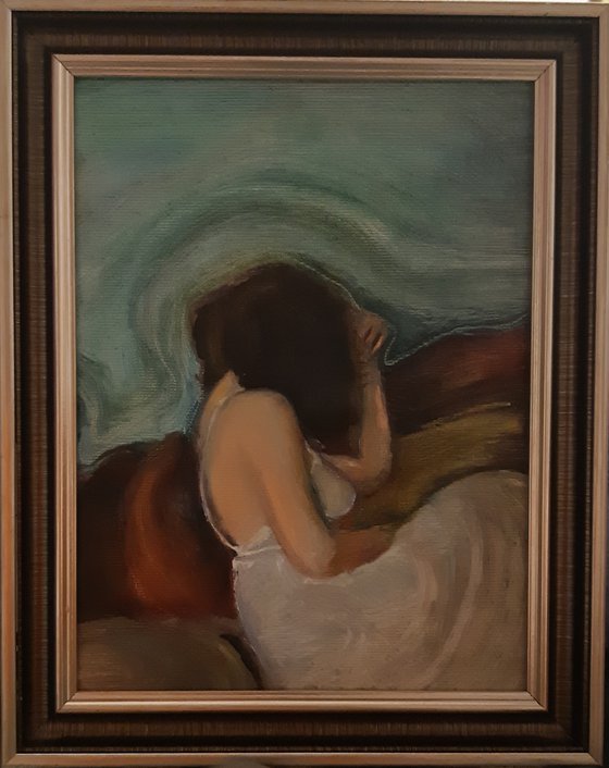 female painting