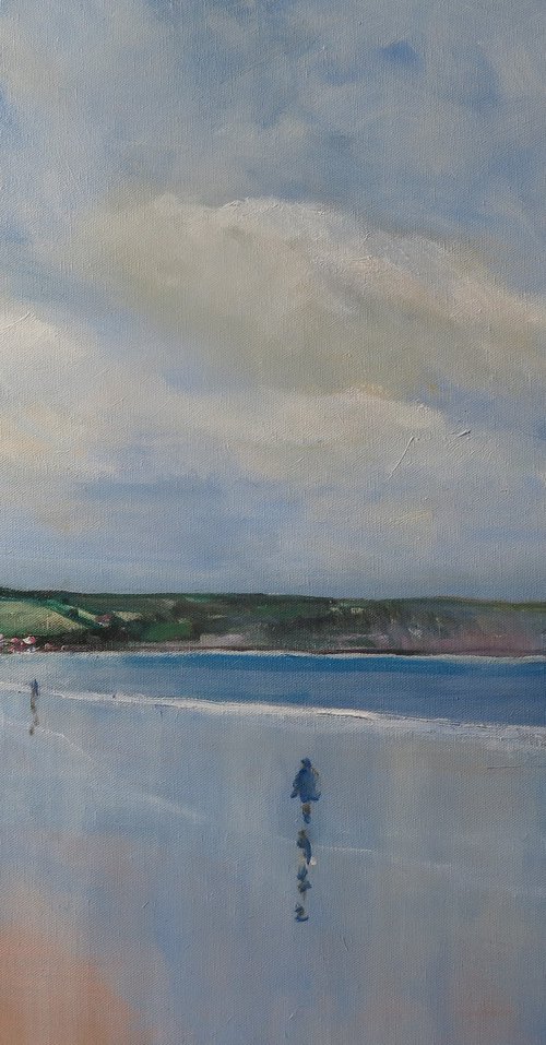 Sandsend Reflections by Malcolm Ludvigsen