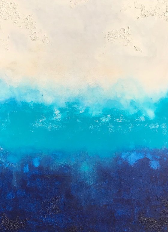 pacific blue  (100 x 70 cm) Dee Brown Artworks