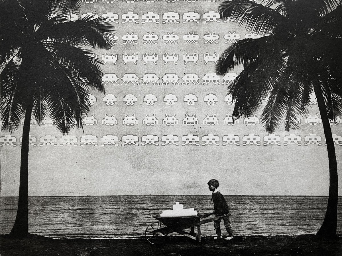 Surrealistic Landscape Etchings & Engravings By Jaco Putker, 13 X 10, The Blocks Of War No.11, Original Artwork