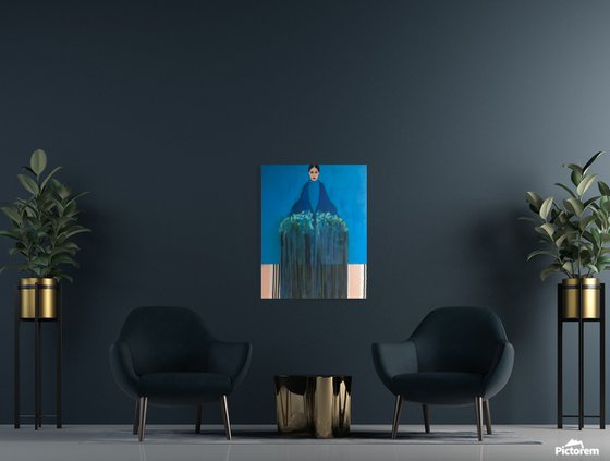 Girl With Flowers — III