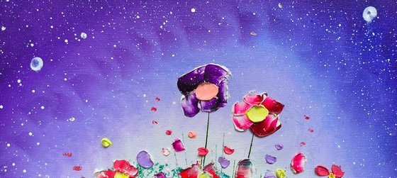 Violet Night & Flowers in Love