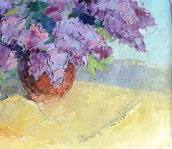 Lilac and tangerine