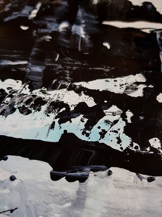 "tok= N-3" (H)96x(W)130 cm. Abstract Expressionism style painting