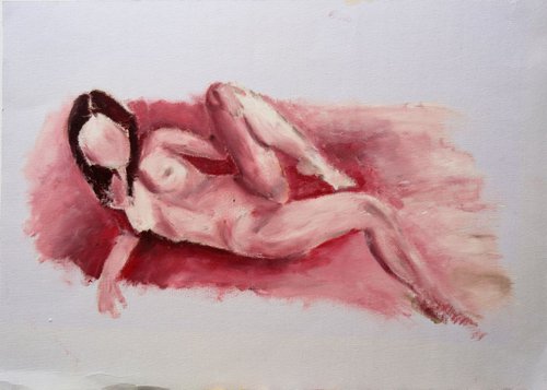 Erotic Nude Study of a Woman 11.7x16.5 by Ryan  Louder