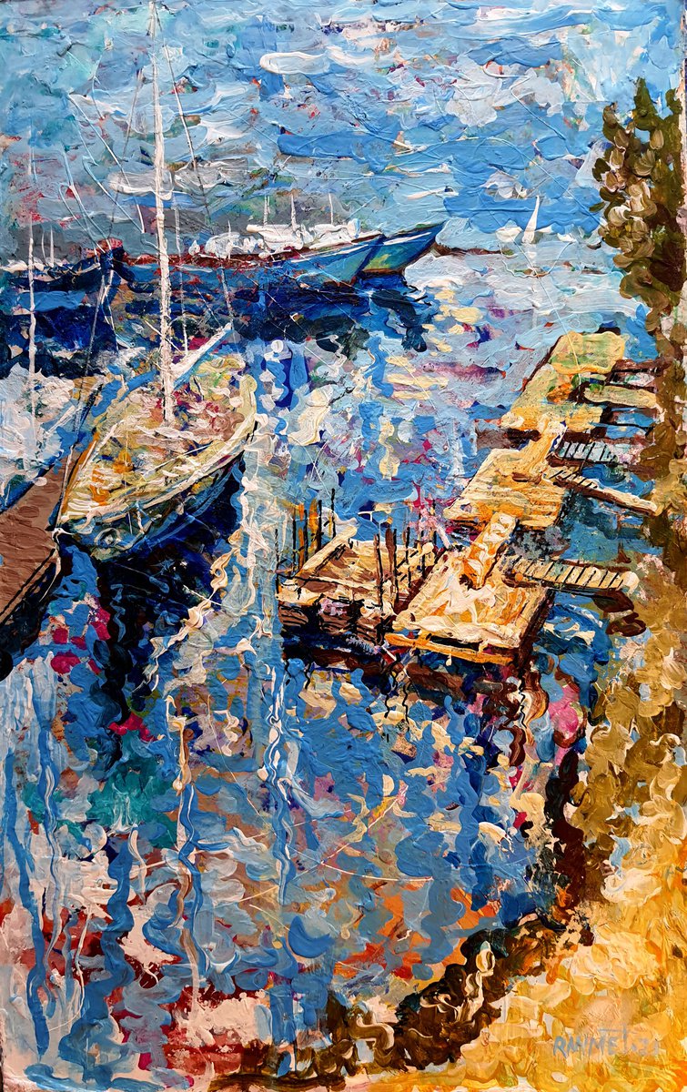  Fishing Port. By Rakhmet Redzhepov, 10 X 17, Artwork For Sale On Artfinder