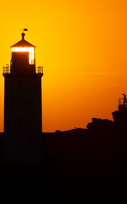 Godrevy Lighthouse Silhouette by Kieran Brimson