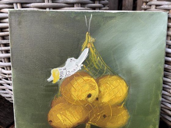 Pack of lemons. still life