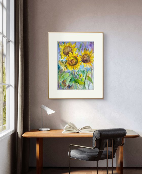 Among the Sunflowers