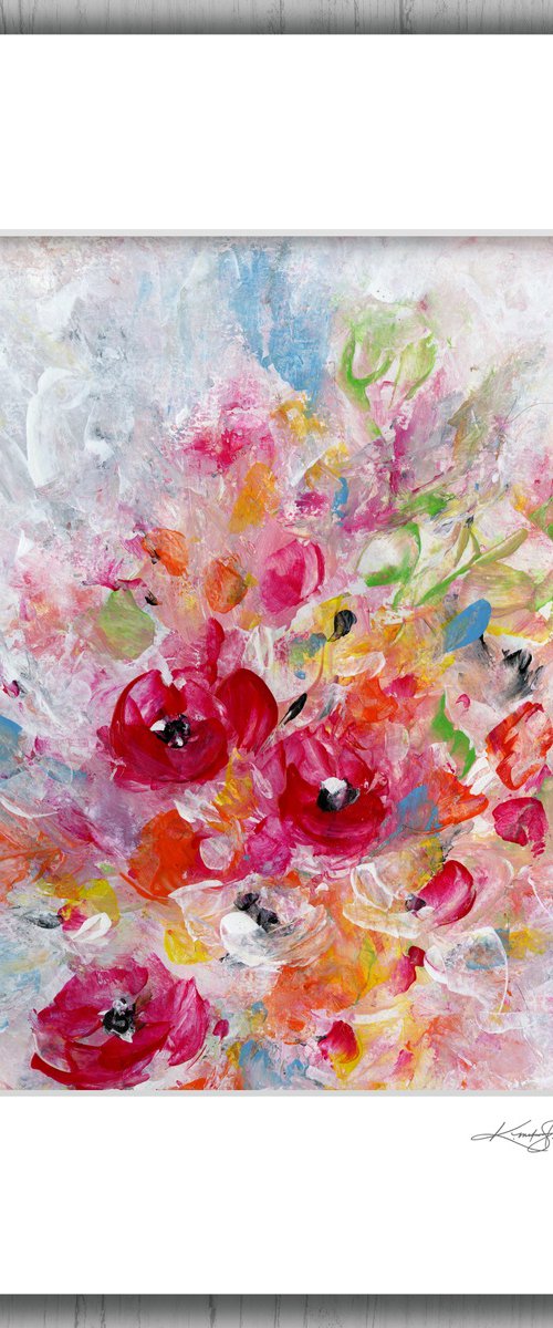 Floral Bliss 6 - Flower Painting by Kathy Morton Stanion by Kathy Morton Stanion