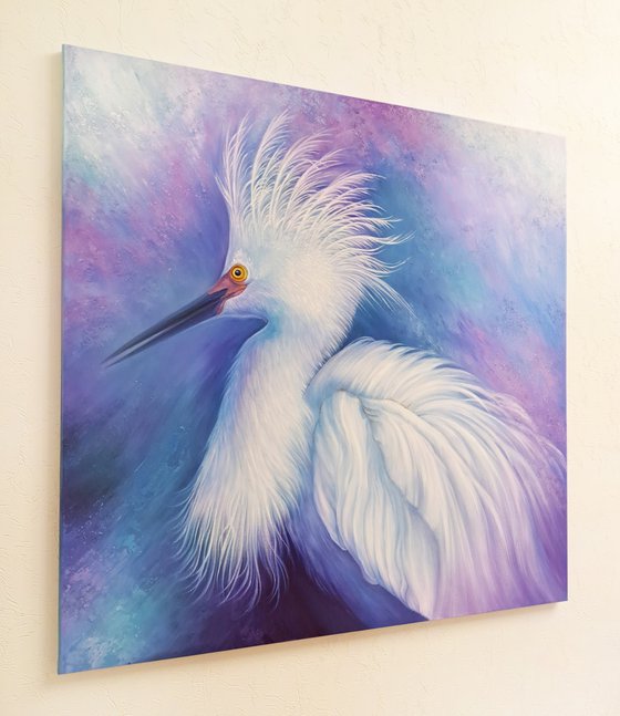 "White queen", bird painting
