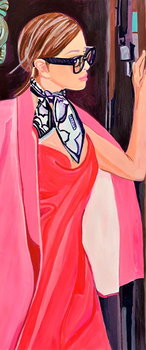 Lady in pink by Alexandra Djokic