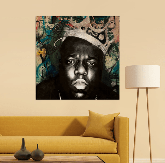 Notorious Biggie, original large painting