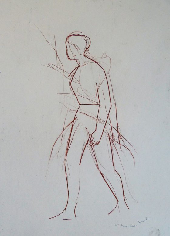 Large Figure Sketch 5, 59x42 cm