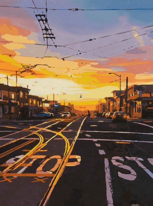 San Francisco Sunset Street by Marco Barberio