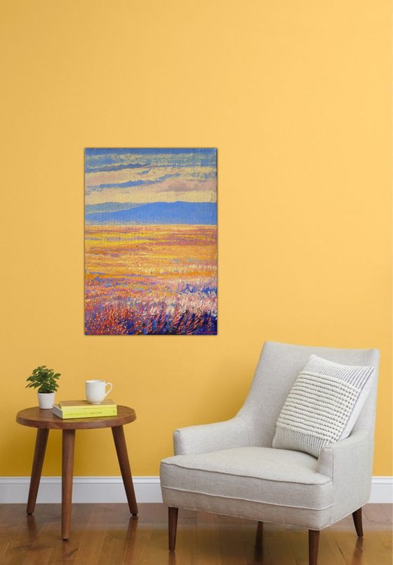 Orange Field 50x70cm