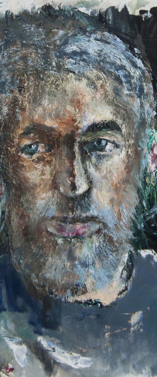 Portrait of the artist's friend. by Leo Baxiner