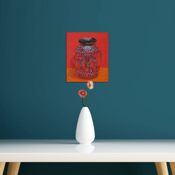 Red Vase