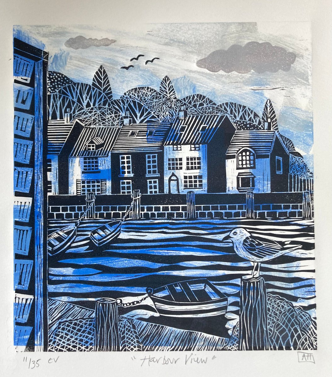 Harbour View (Cobalt) by Alison Headley