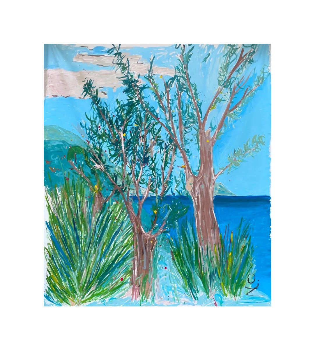 Cartoon Transport Painting By Mattia Paoli, 83 X 91", Fi#146, Original Artwork