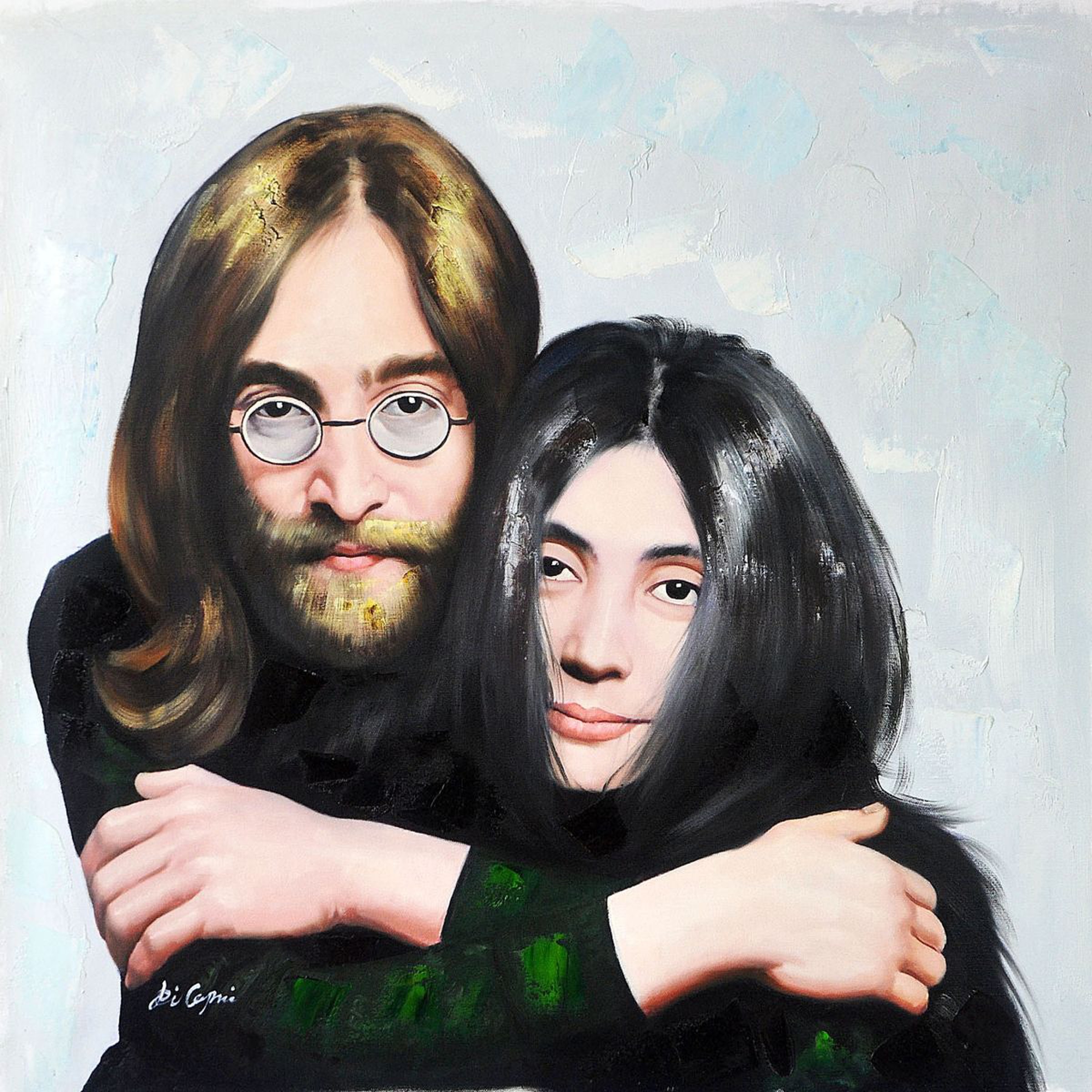 John Lennon Portrait Oil Painting By Di Capri Artfinder