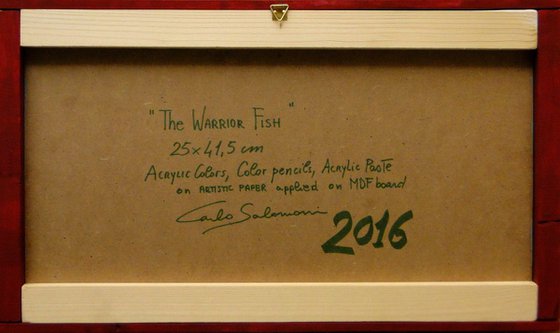 THE WARRIOR FISH - (framed)