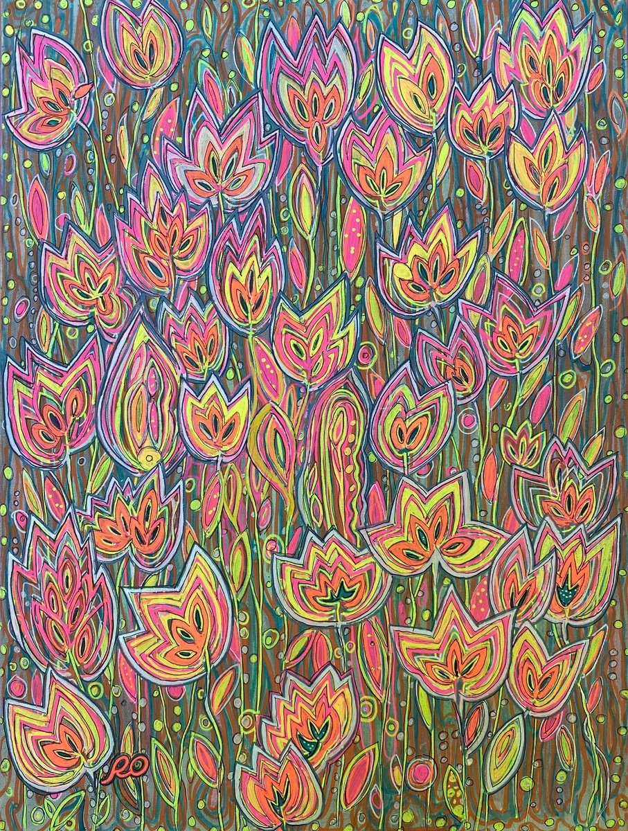  Sunny Tulips By Olga Rokhmanyuk | Roartus, 18 X 24, Artwork For Sale On Artfinder